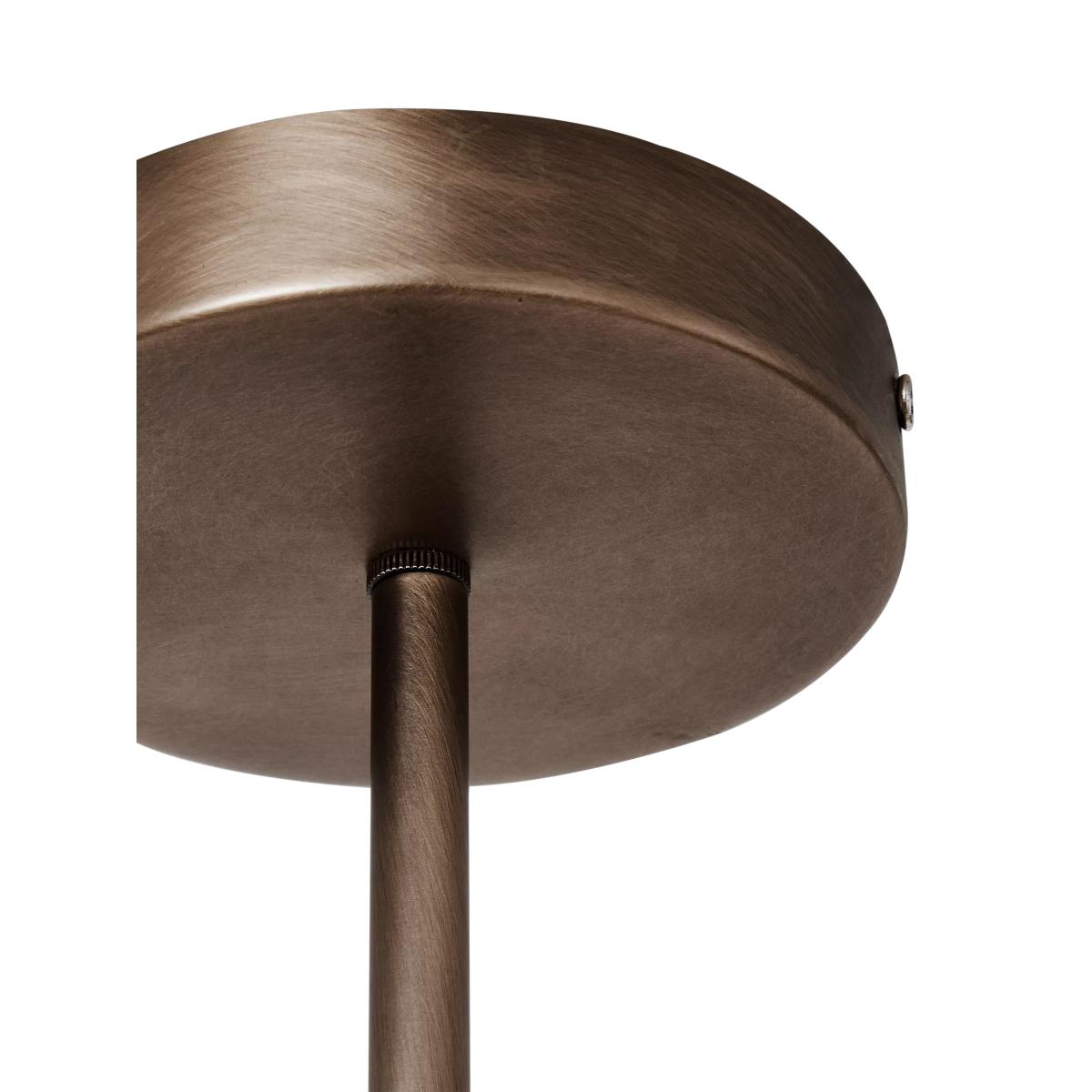MADE 5 Arm Glass Orb Ceiling Light, Walnut – image 2