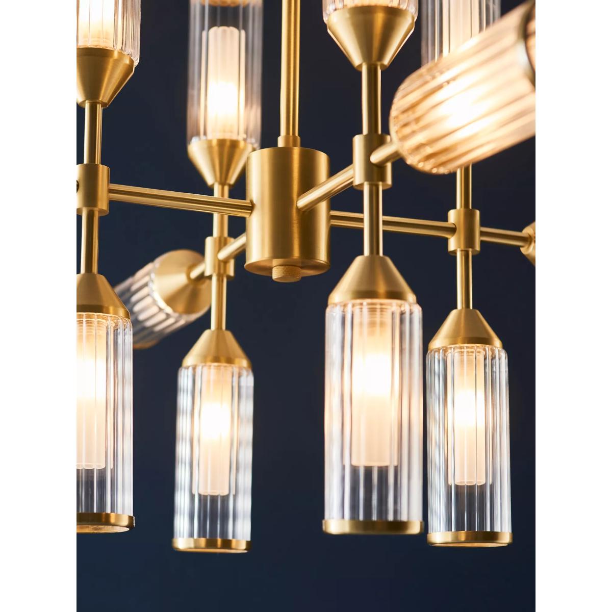 Bay Lighting Aydan 12 Arm Ceiling Light, Gold – image 3