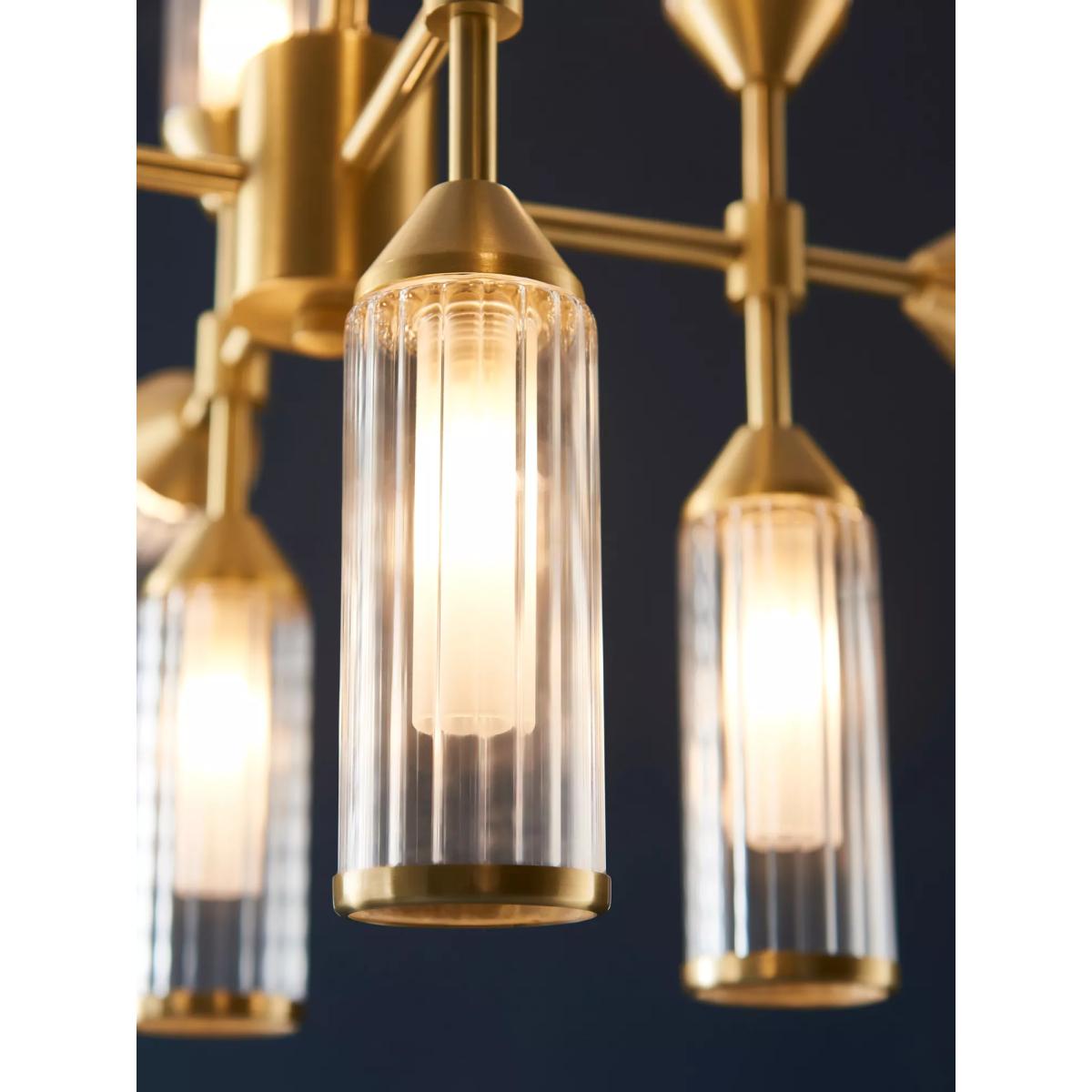 Bay Lighting Aydan 12 Arm Ceiling Light, Gold – image 4