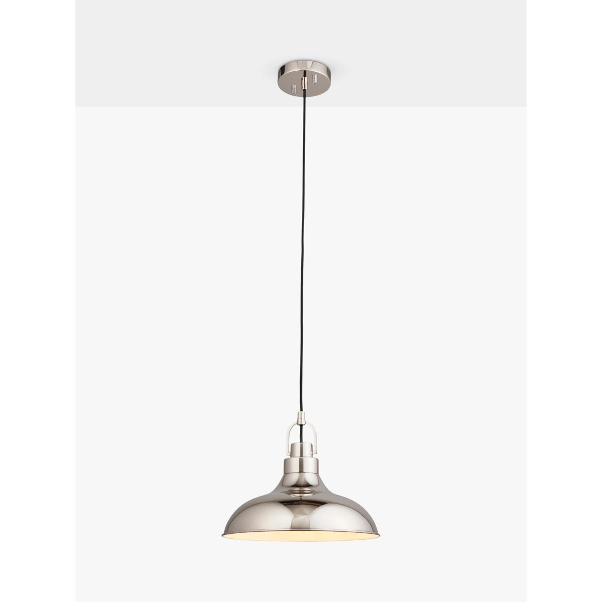 Bay Lighting Farnham Single Pendant Ceiling Light, Chrome – image 2