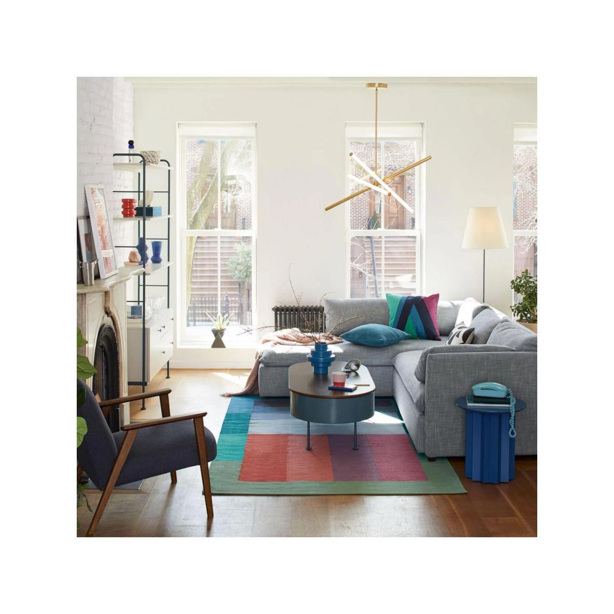 west elm Light Rods LED Ceiling Light, Antique Brass – image 5