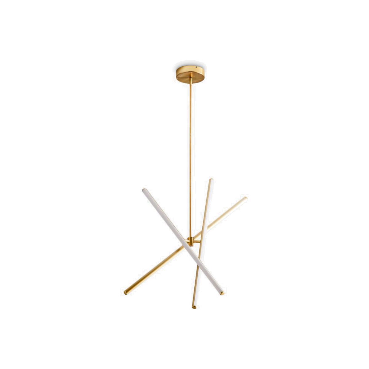 west elm Light Rods LED Ceiling Light, Antique Brass – image 1