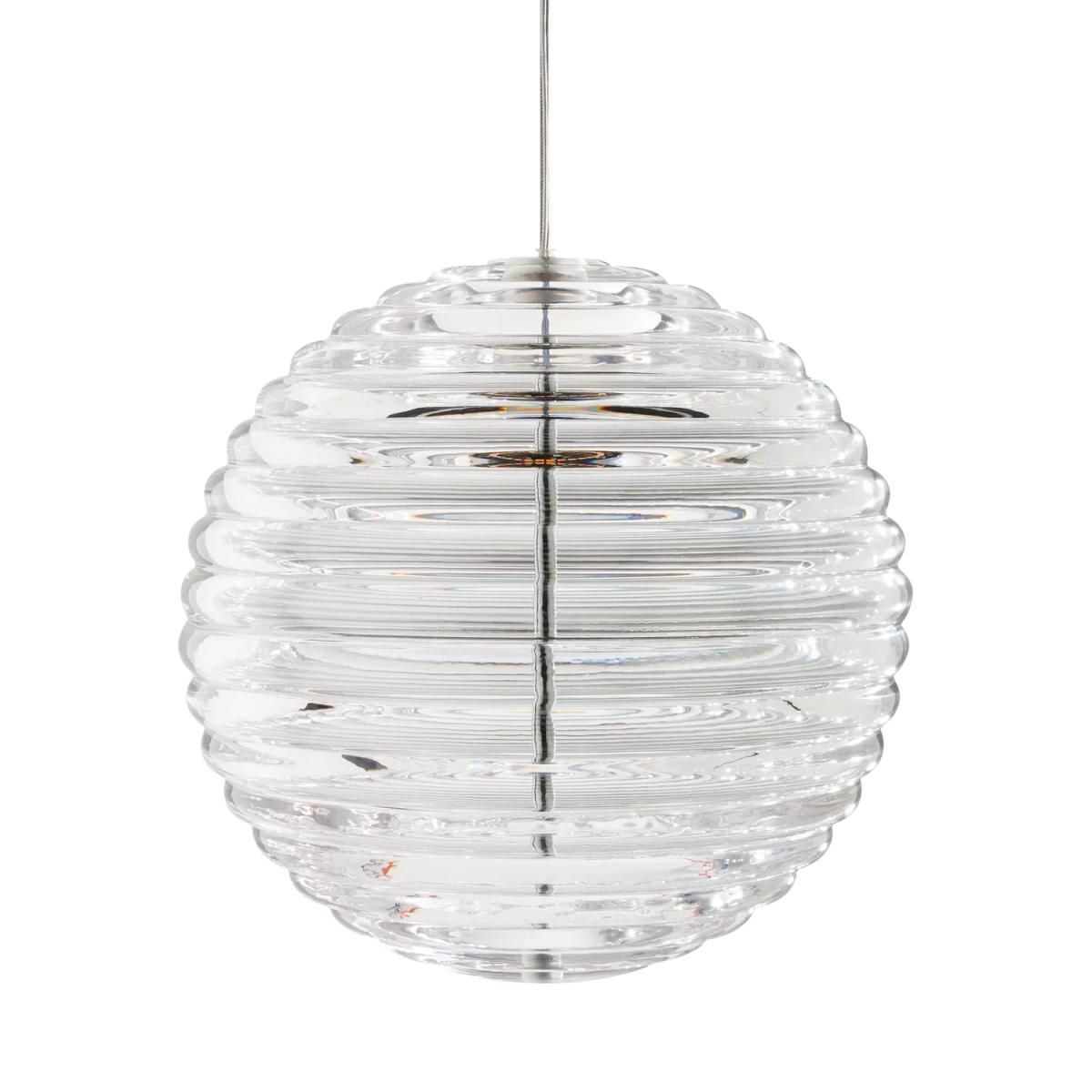 Tom Dixon Press Sphere Glass Pendant Ceiling Light, Clear – image 2