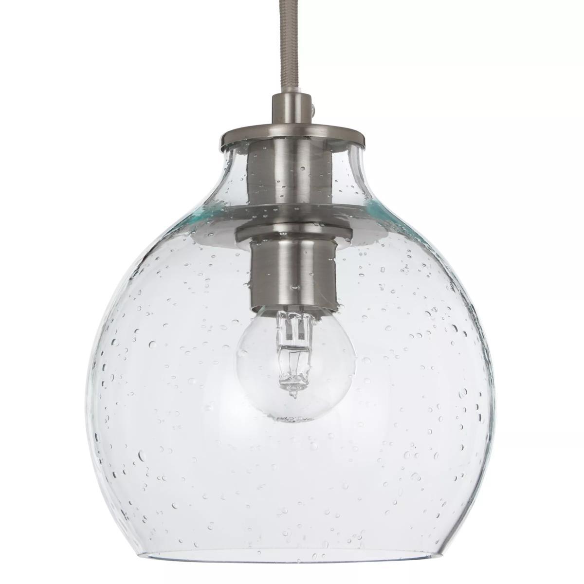 John Lewis & Partners Selsey Semi Flush, 3 Pendant Ceiling Light, Blue/Chrome – image 7