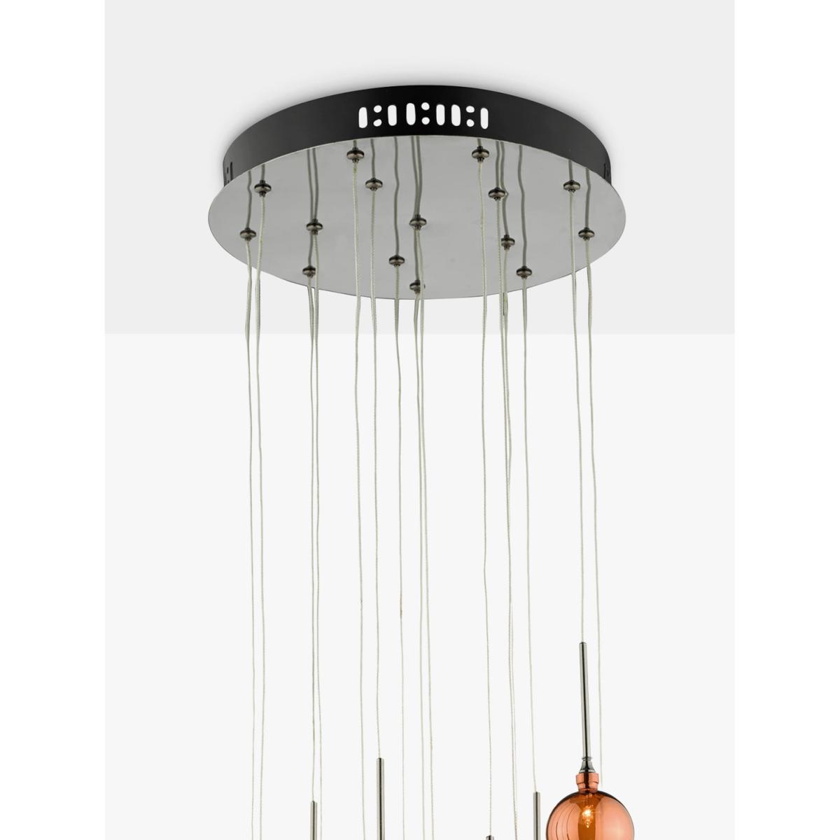 Där Aurellia 15 Pendant Cluster Ceiling Light, Copper/Bronze – image 2