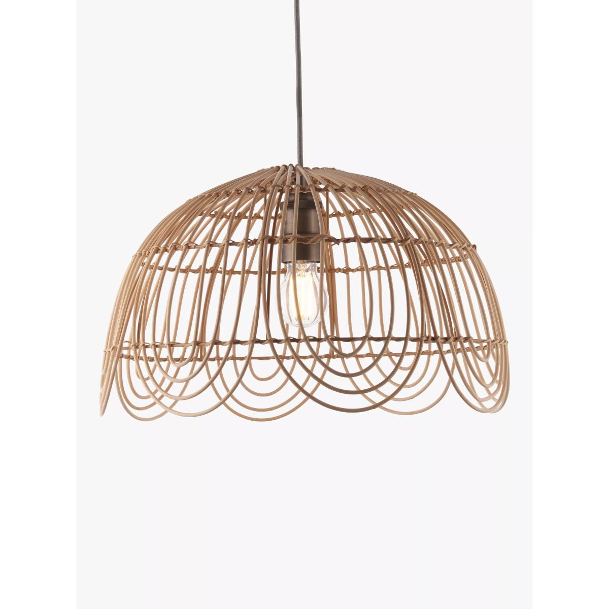 John Lewis Aria Rattan Ceiling Shade, Natural – image 2