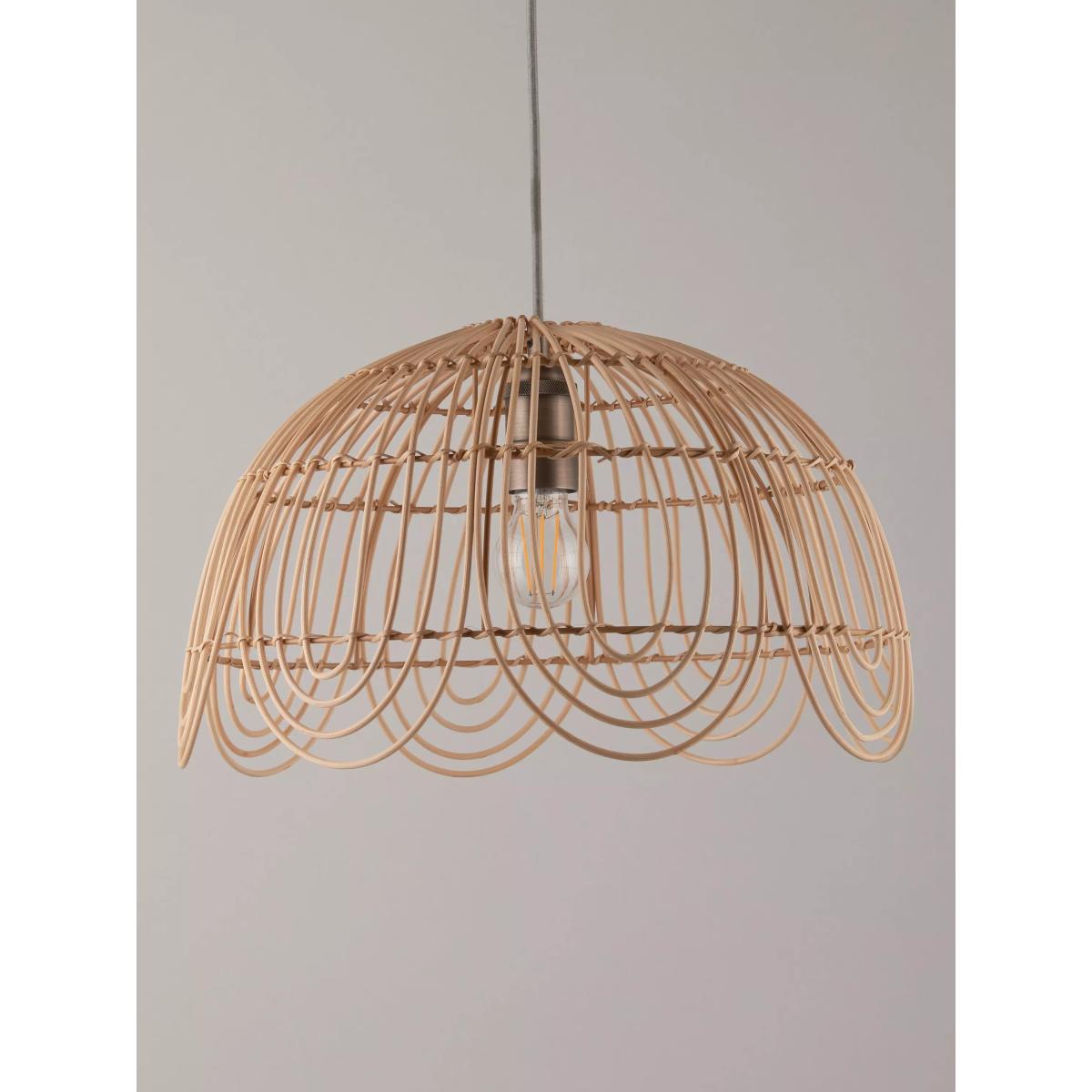 John Lewis Aria Rattan Ceiling Shade, Natural – image 3