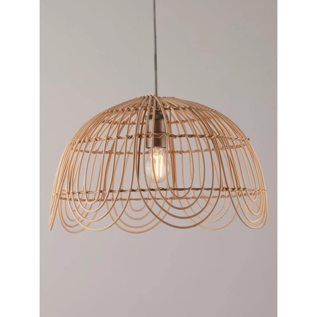John Lewis Aria Rattan Ceiling Shade, Natural – image 4