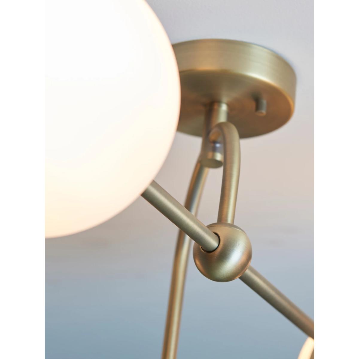 Bay Lighting Tosca 4 Arm Semi Flush Ceiling Light, Gold – image 5