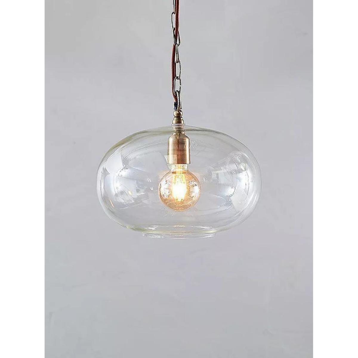 Nkuku Otoro Glass Round Pendant Light, Small – image 2