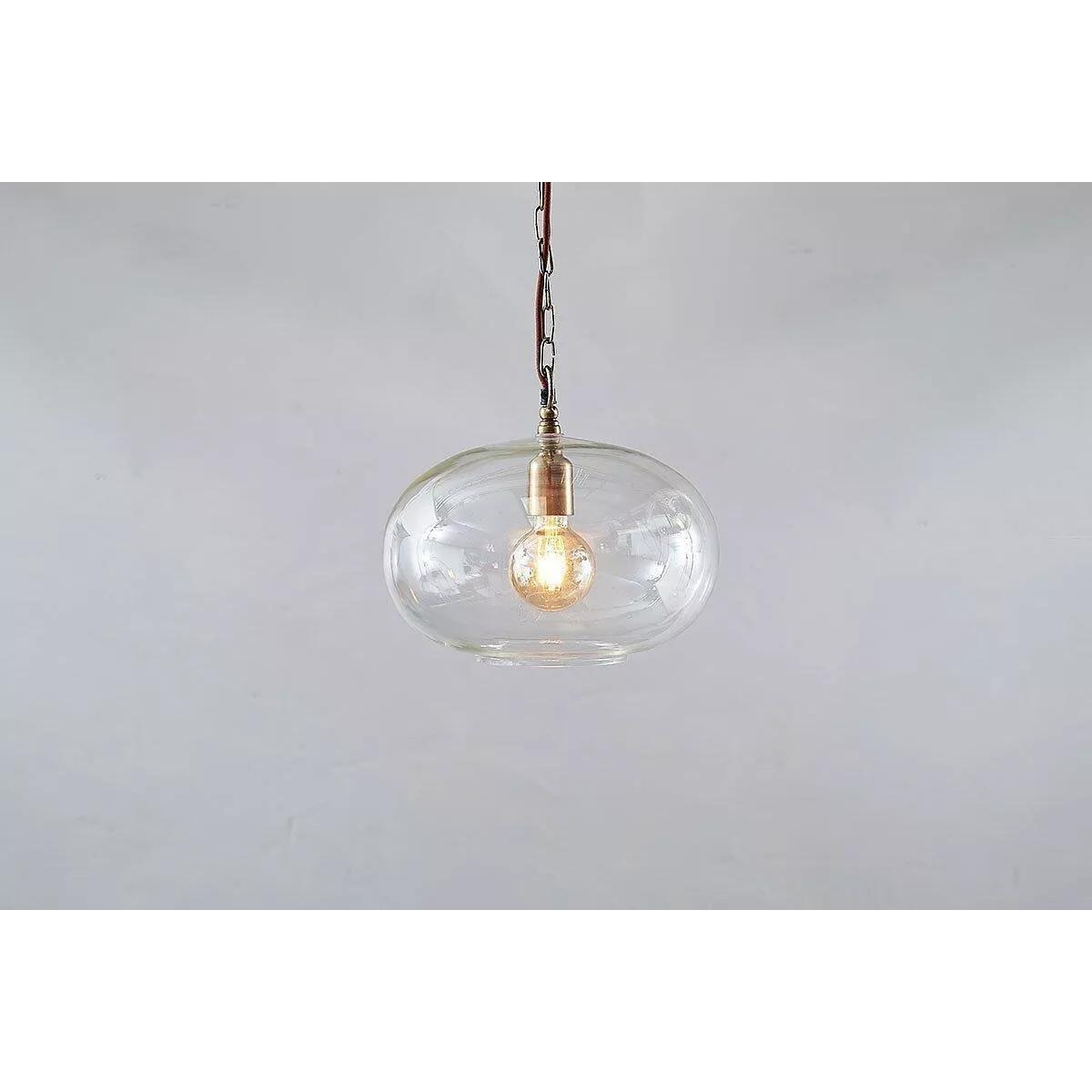 Nkuku Otoro Glass Round Pendant Light, Small – image 3