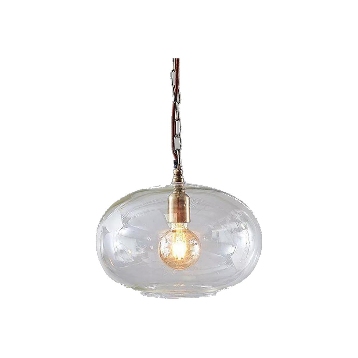 Nkuku Otoro Glass Round Pendant Light, Small – image 1