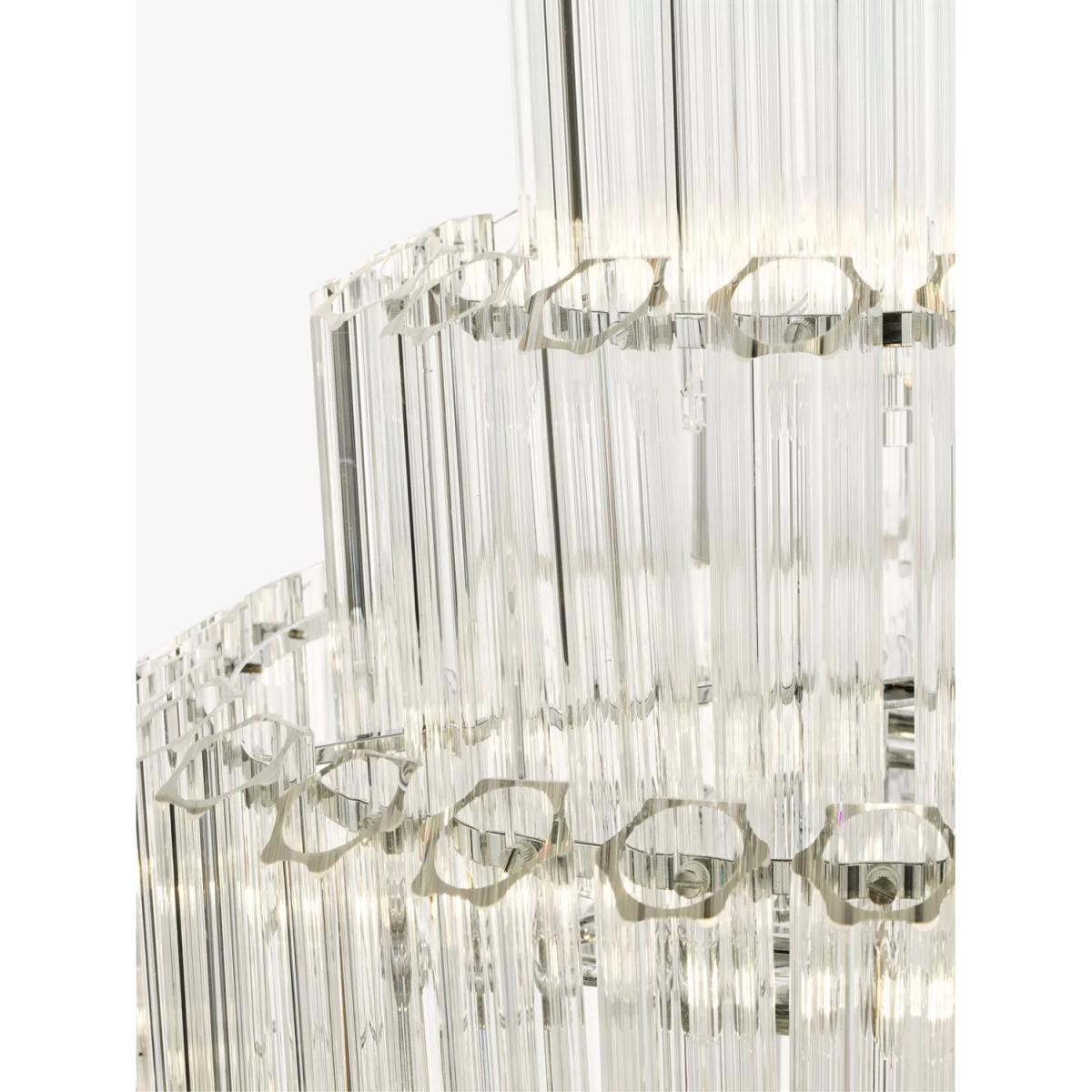 Laura Ashley Genvieve Grand Tiered Ceiling Light, Chrome – image 4