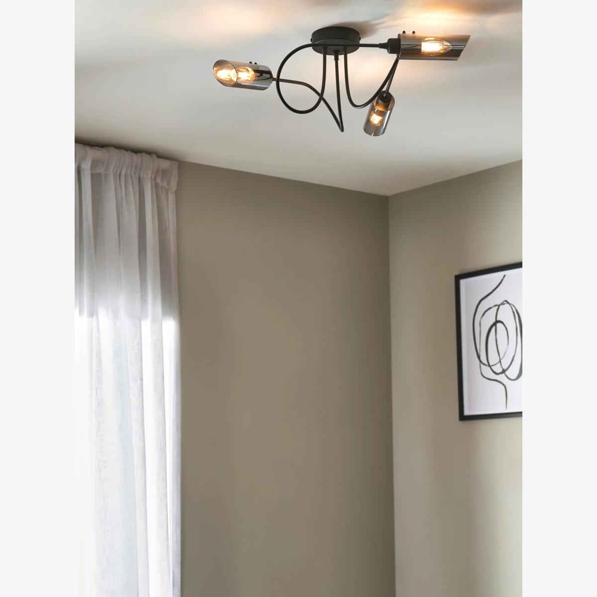 John Lewis Limbo 3 Arm Ceiling Light, Black – image 1