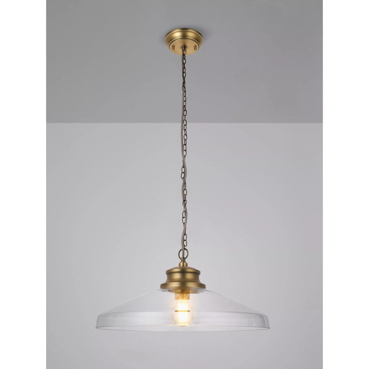 John Lewis Tula Large Glass Pendant Ceiling Light – image 2
