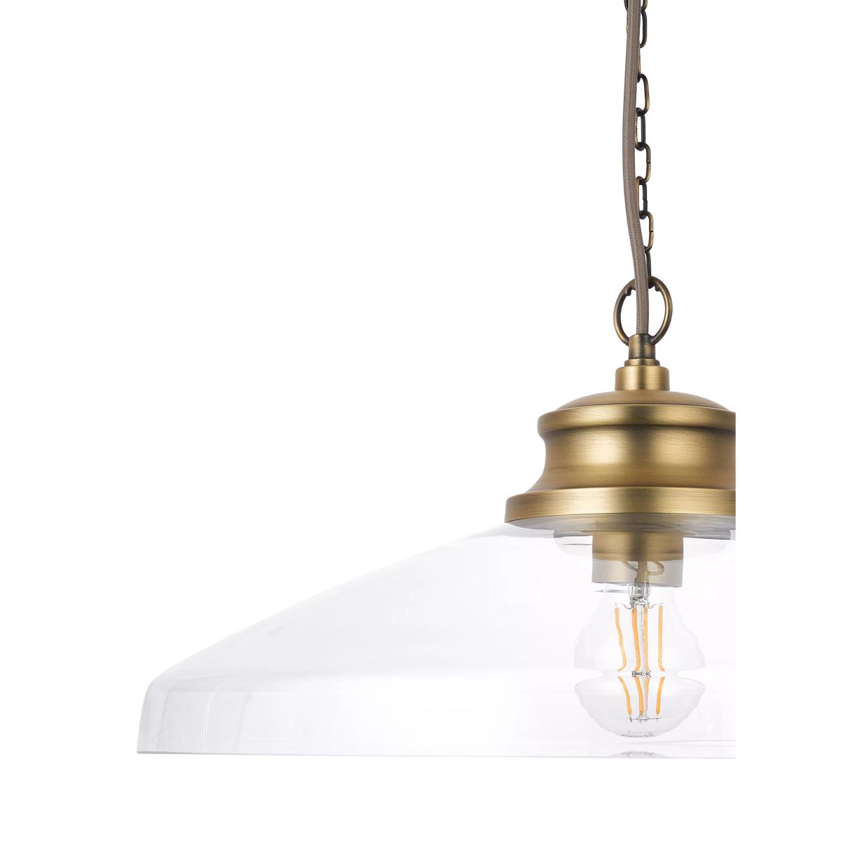 John Lewis Tula Large Glass Pendant Ceiling Light – image 6