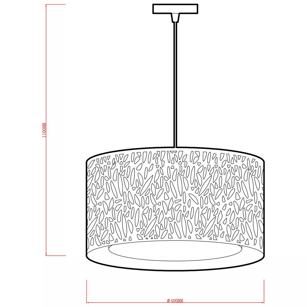 John Lewis & Partners Meadow Fretwork Shade Ceiling Light, Grey/White – image 7