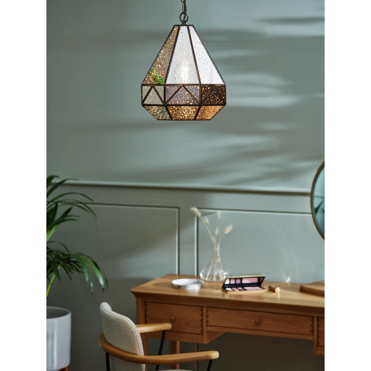 John Lewis & Partners Mercury Glass Ceiling Light, Antique Brass – image 2
