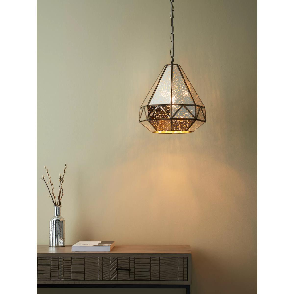John Lewis & Partners Mercury Glass Ceiling Light, Antique Brass – image 3