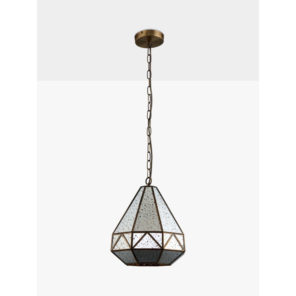 John Lewis & Partners Mercury Glass Ceiling Light, Antique Brass – image 4