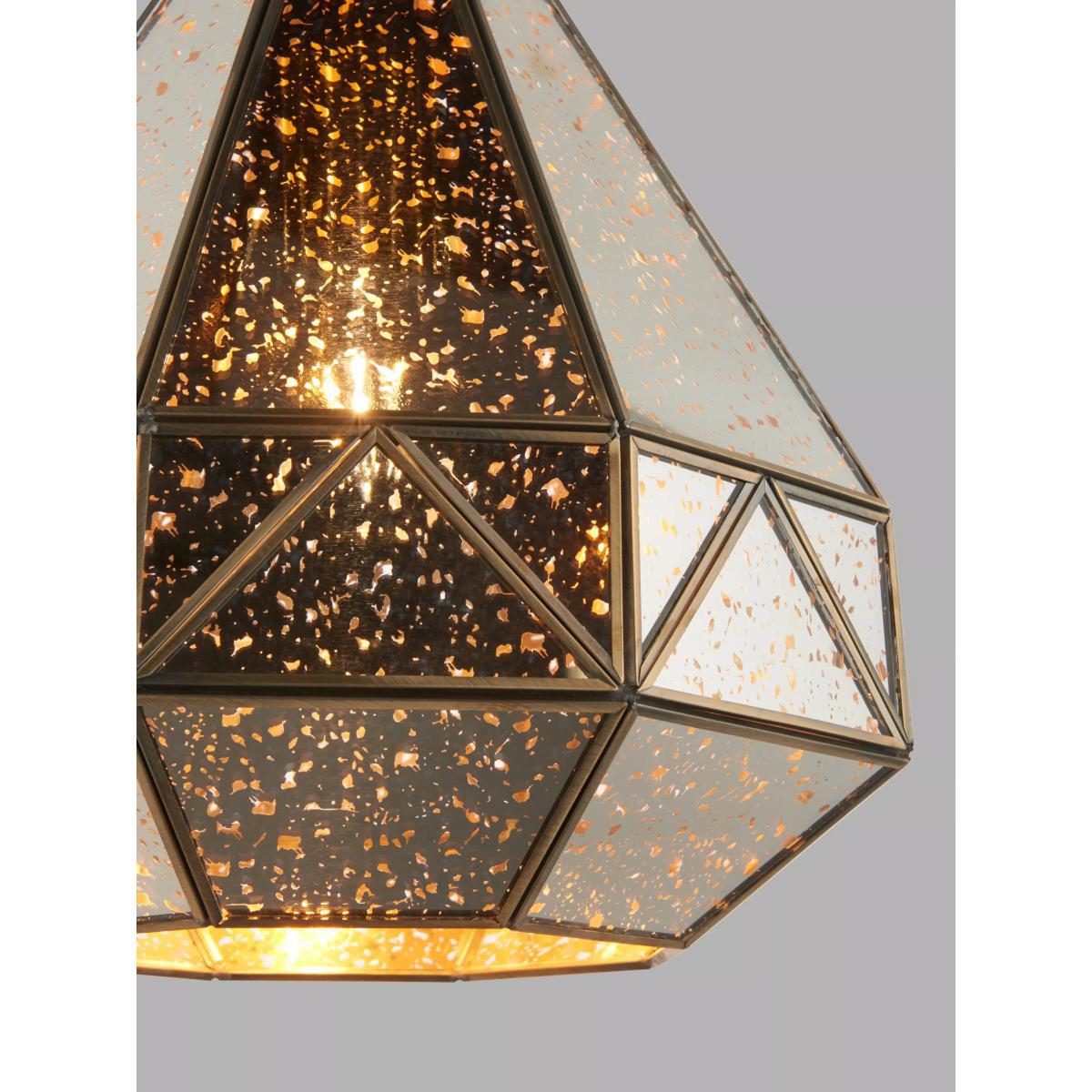 John Lewis & Partners Mercury Glass Ceiling Light, Antique Brass – image 8