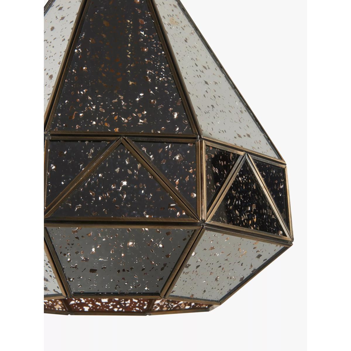 John Lewis & Partners Mercury Glass Ceiling Light, Antique Brass – image 9