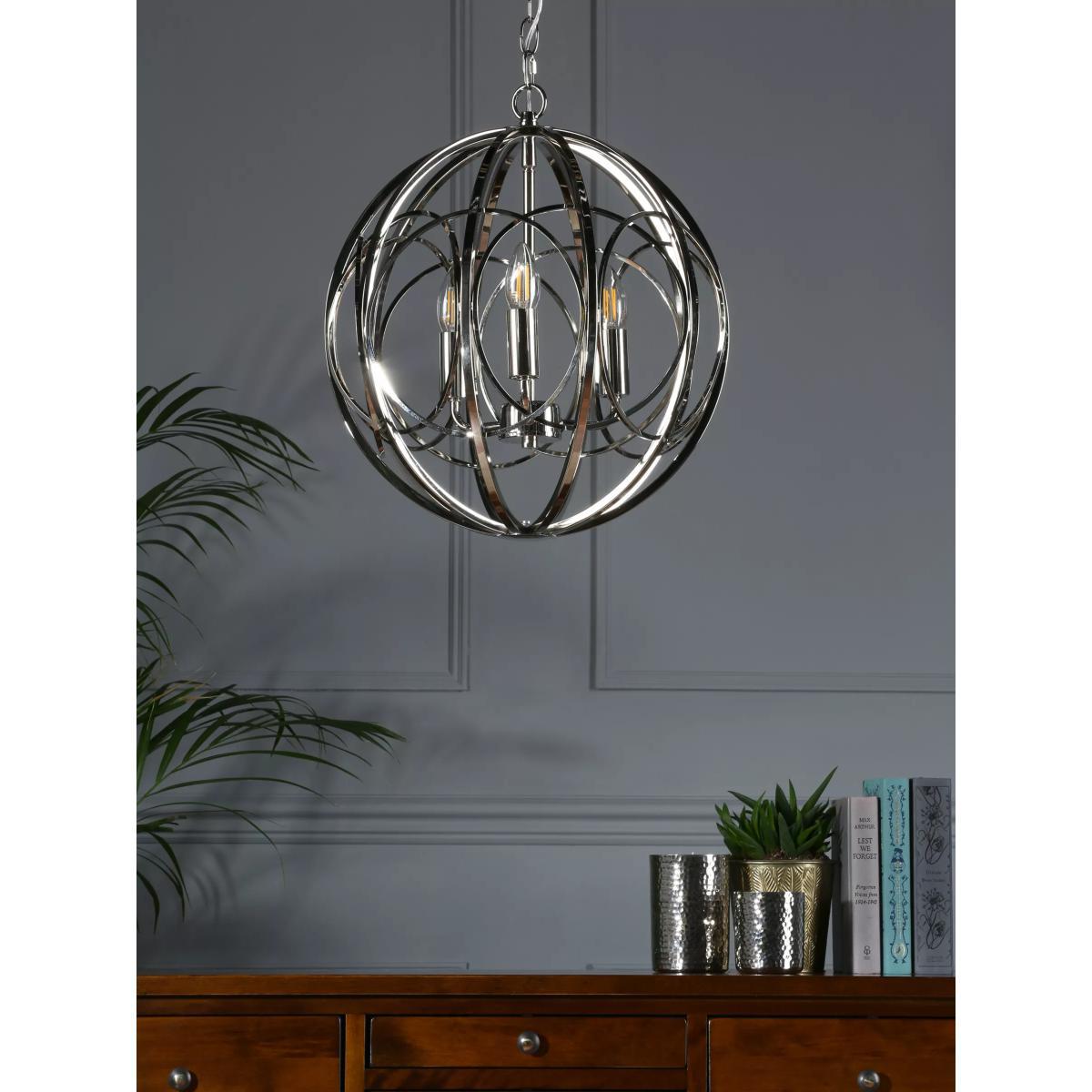 Laura Ashley Orbital Ceiling Light, Polished Nickel – image 3
