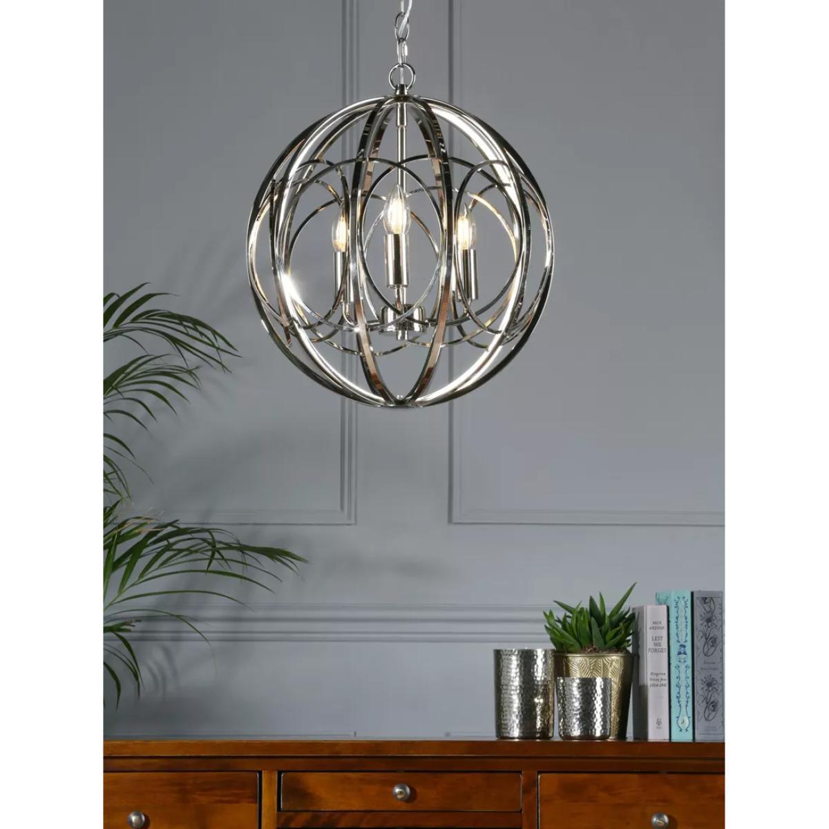Laura Ashley Orbital Ceiling Light, Polished Nickel – image 1