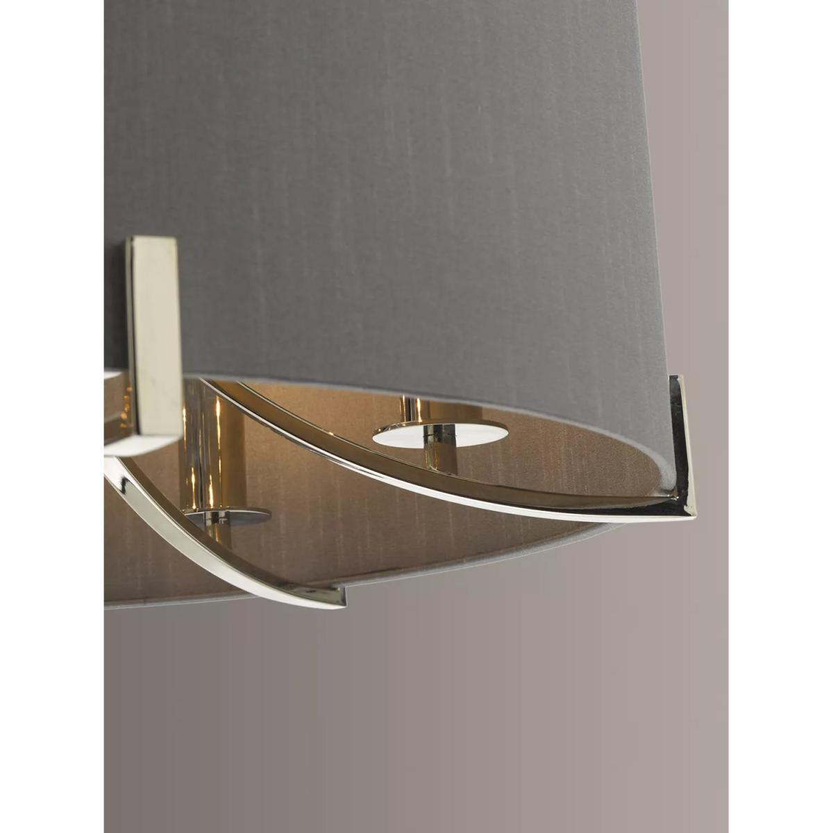 Där Veyron Ceiling Light, Grey/Polished Nickel – image 3