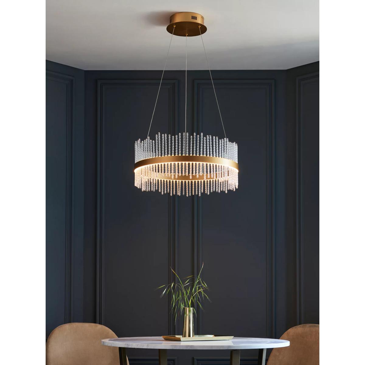 Bay Lighting Adriel Pendant Ceiling Light, Gold – image 2