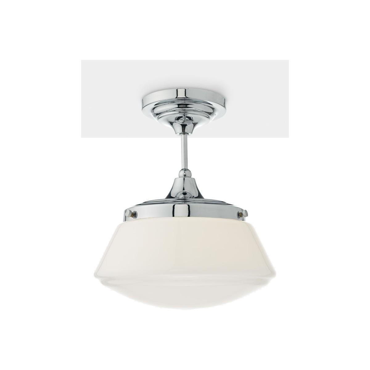 Där Caden Semi Flush Ceiling Light, Polished Chrome – image 1