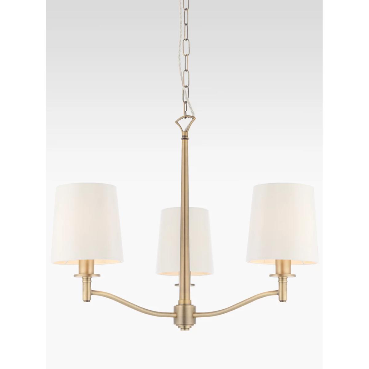 Bay Lighting Eleanor 3 Arm Ceiling Light, Antique Brass – image 2