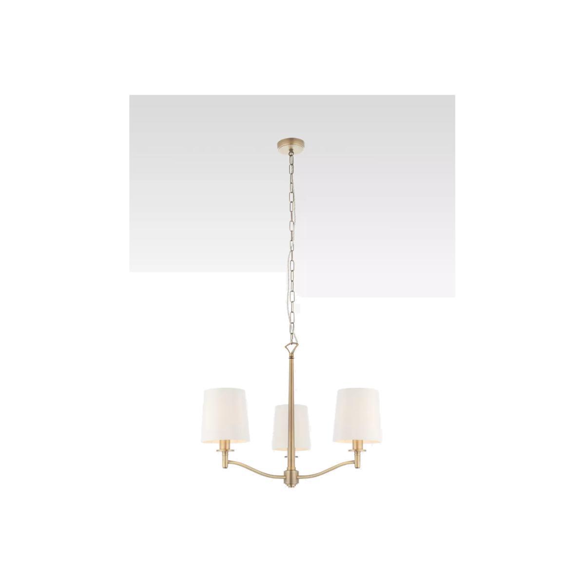 Bay Lighting Eleanor 3 Arm Ceiling Light, Antique Brass – image 1