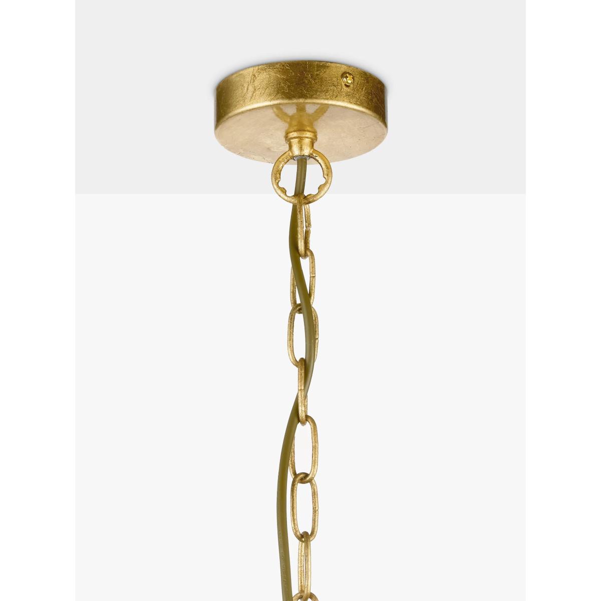 John Lewis Belle 5 Light Candelabra Ceiling Light, Gold – image 9