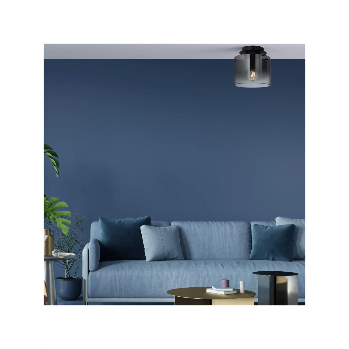 Brilliant Lighting Beth Semi Flush Light, Black – image 3