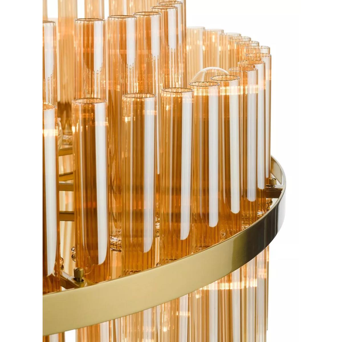 Där Imani 16 Glass Pendant Ceiling Light, Brass/Champagne – image 5