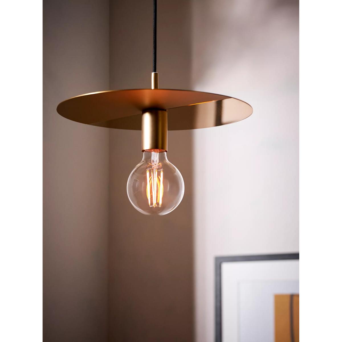 Swoon Collins Flush Pendant Ceiling Light, Gold – image 2
