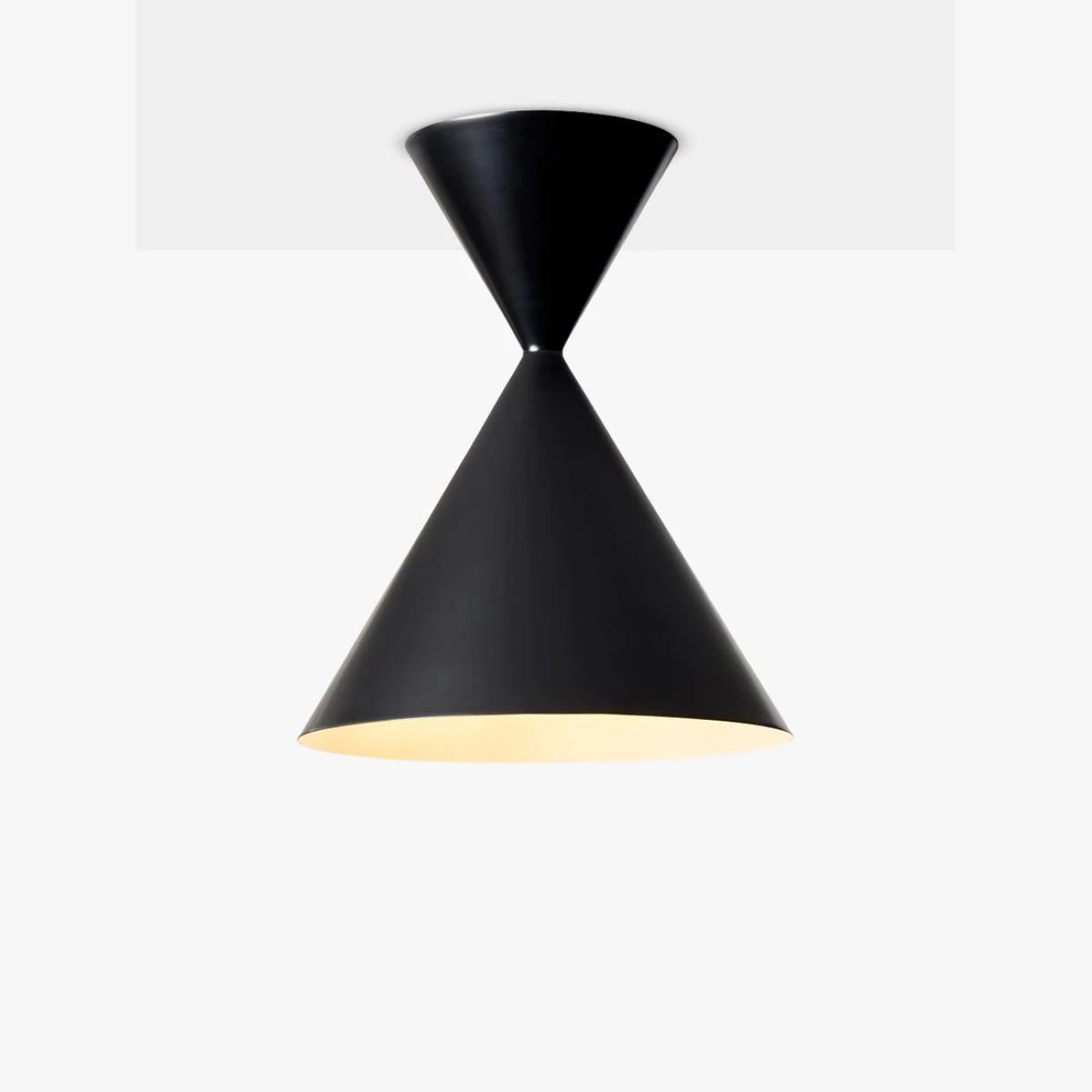 west elm Warren Flush Ceiling Light, Black – image 1