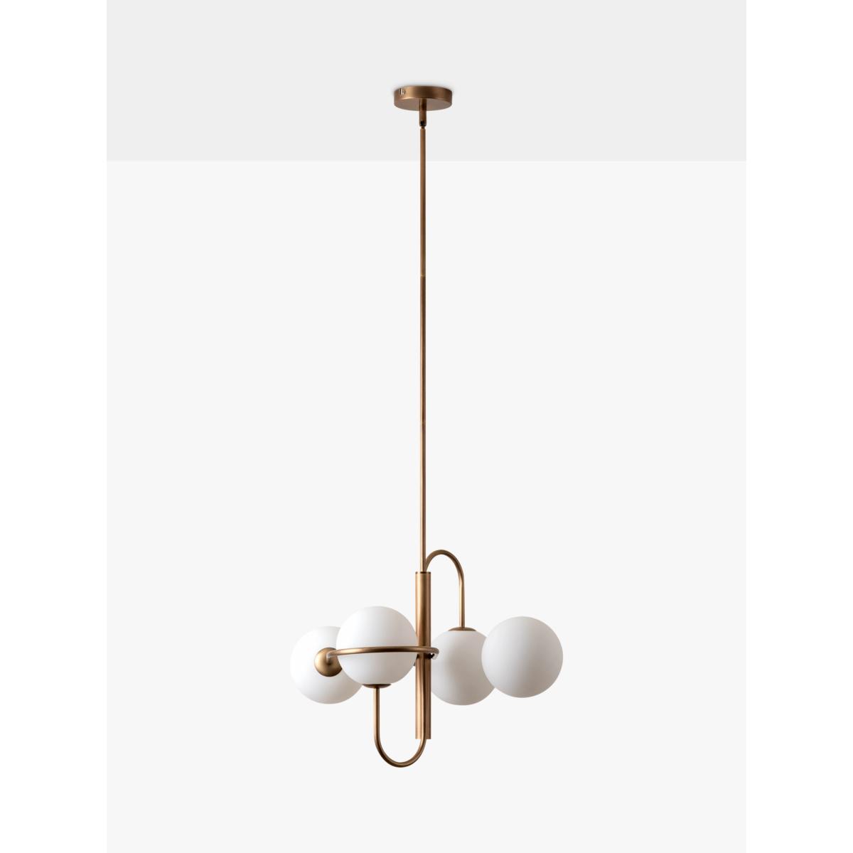 Lights & Lamps Decora 4 Light Pendant Ceiling Light, Aged Brass – image 3