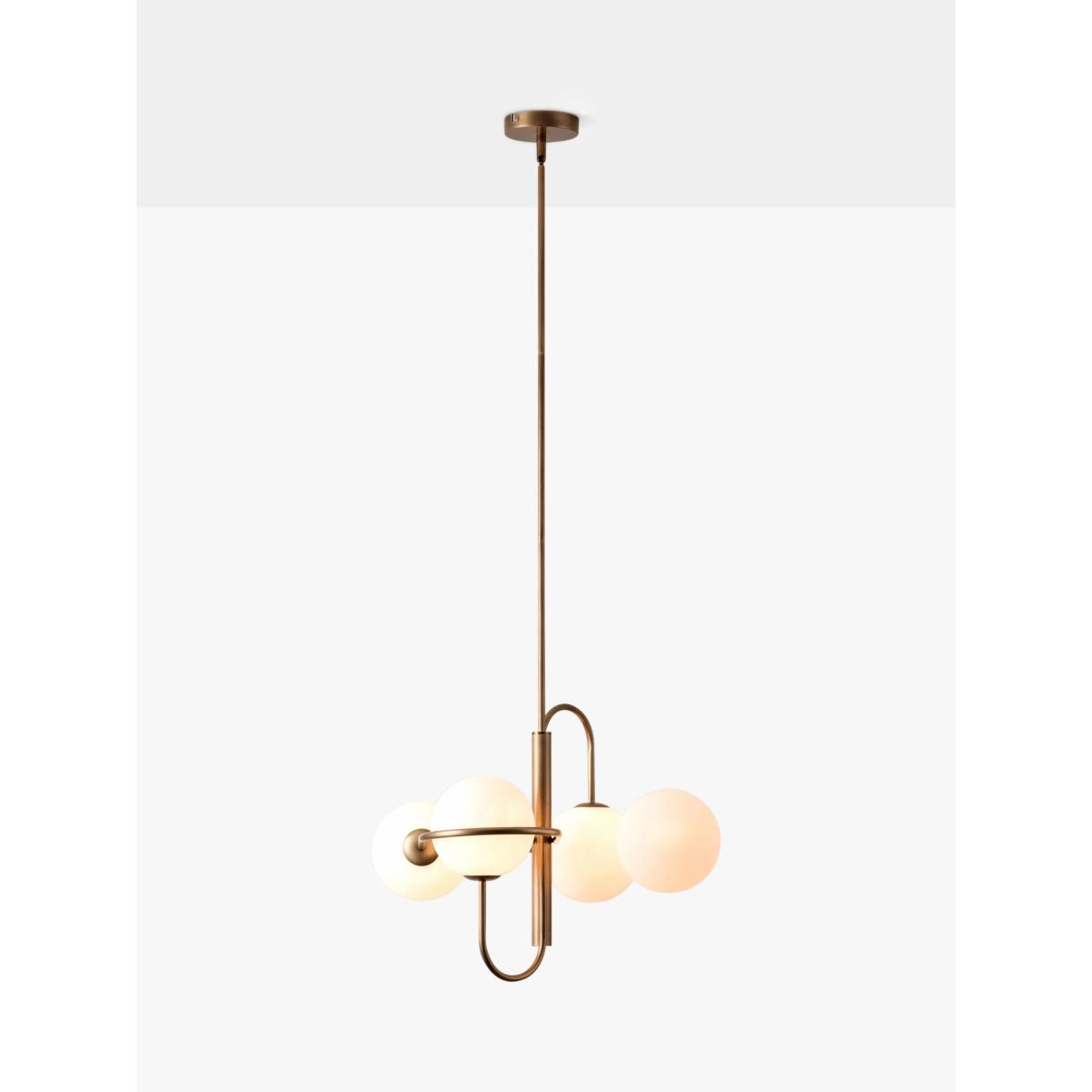 Lights & Lamps Decora 4 Light Pendant Ceiling Light, Aged Brass – image 4