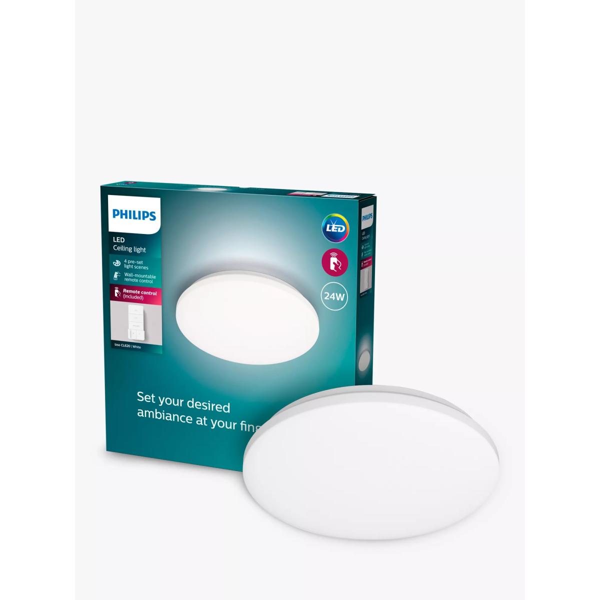 Philips Izso CL620 LED All-in-One Ceiling Light, White – image 2