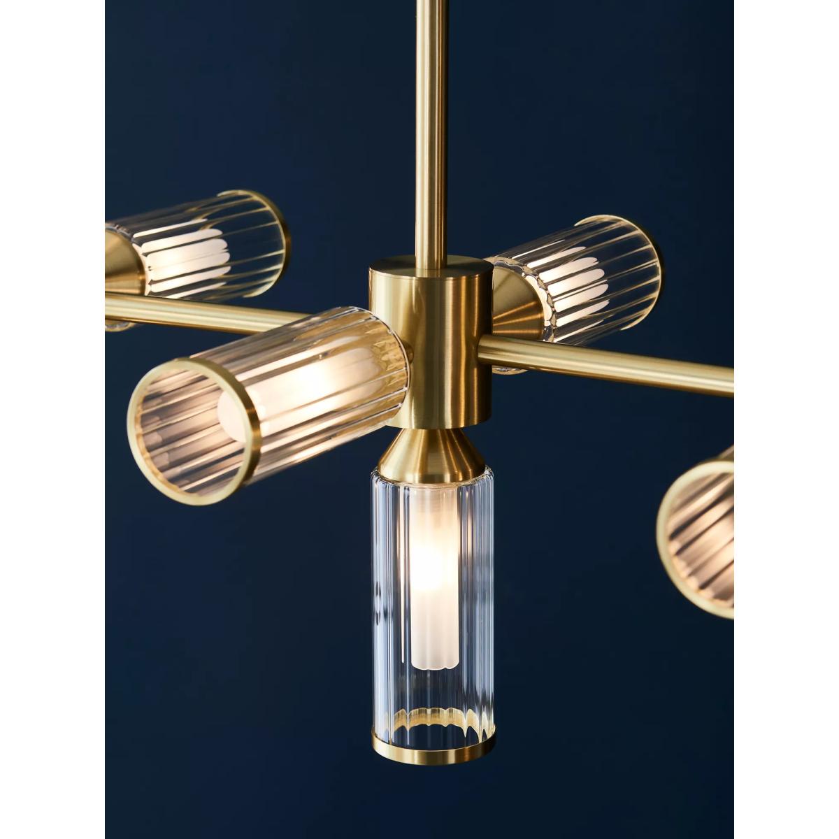 Bay Lighting Aydan 13 Arm Linear Ceiling Light, Gold – image 5