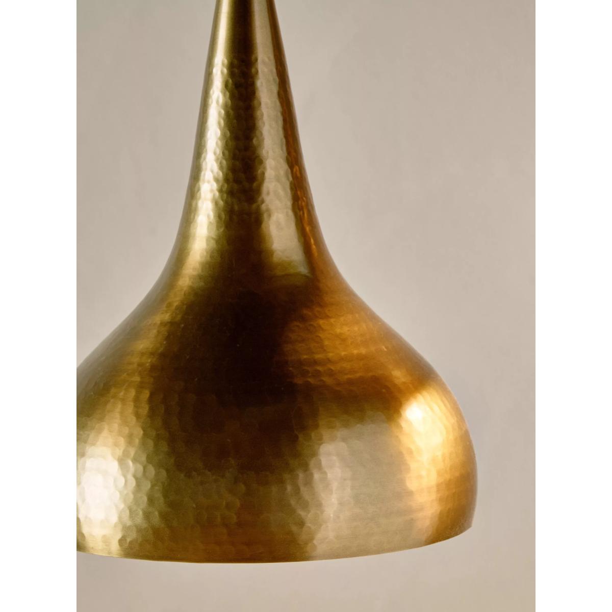 nkuku Quinn Hammered Metal Cluster Pendant Ceiling Light, Antique Brass – image 5