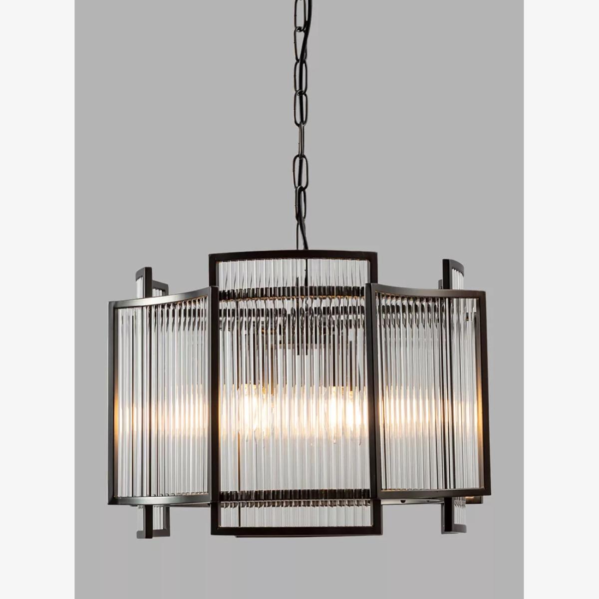 Pure White Lines Monte Carlo Small Ceiling Light, Black – image 1