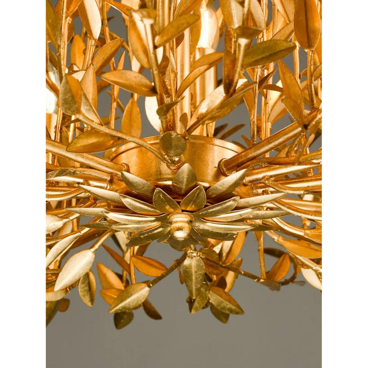 Där Silvius 12 Arm Oval Ceiling Light, Gold – image 4