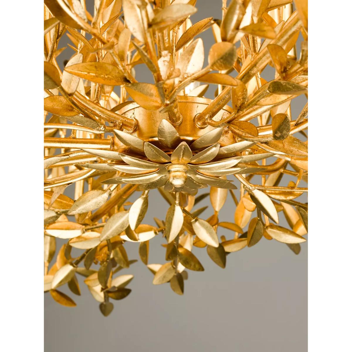 Där Silvius 12 Arm Oval Ceiling Light, Gold – image 6