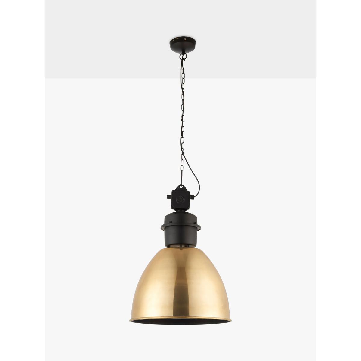 Bay Lighting Montague Ceiling Light, Antique Brass/Matt Black – image 2