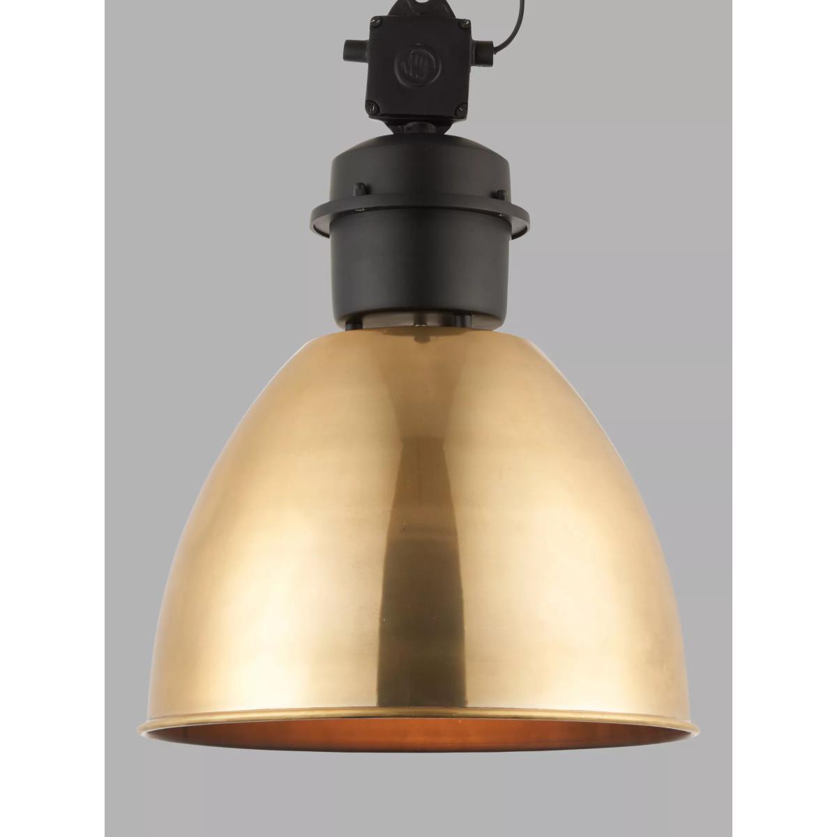 Bay Lighting Montague Ceiling Light, Antique Brass/Matt Black – image 4