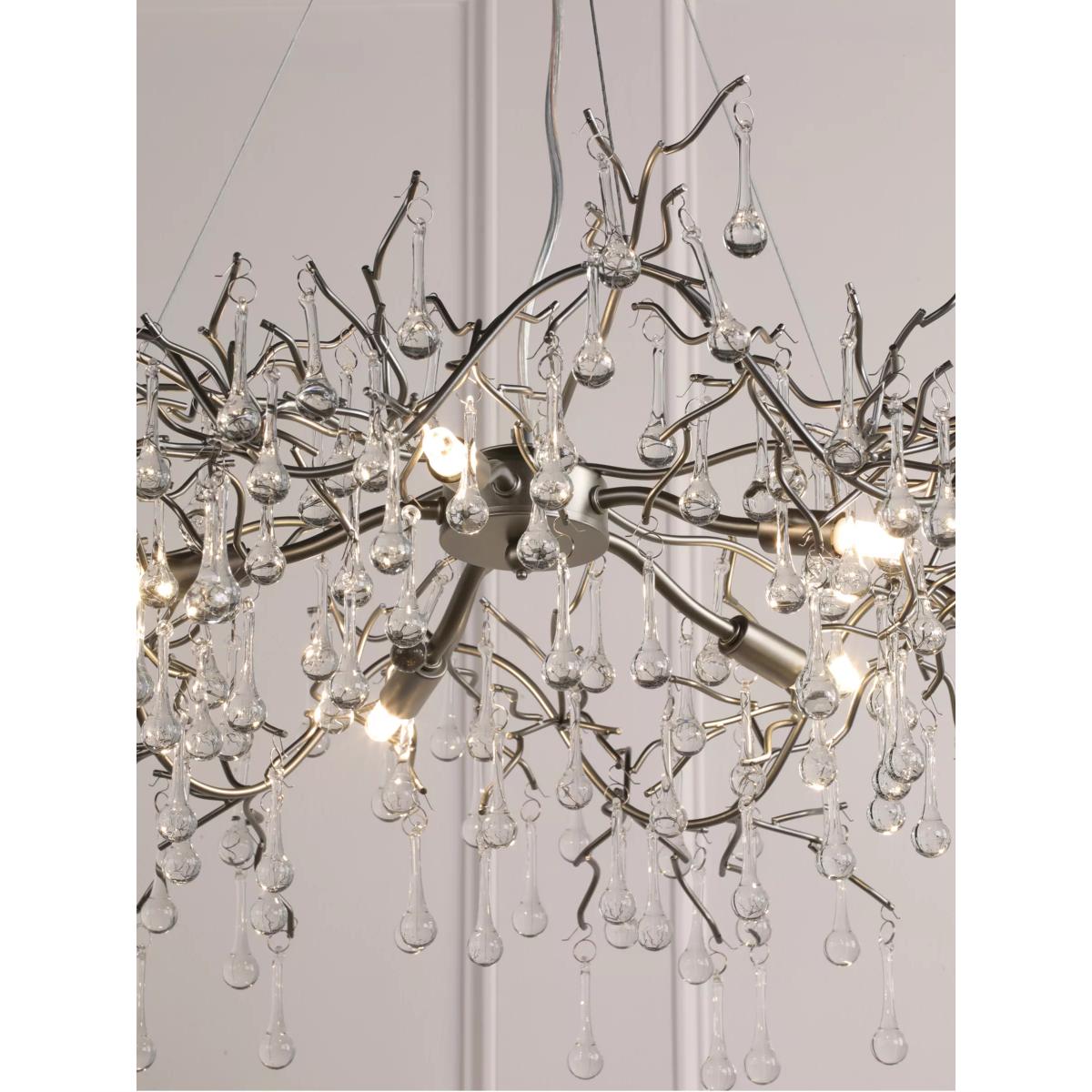Laura Ashley Willow Grande Ceiling Light, Pewter – image 5