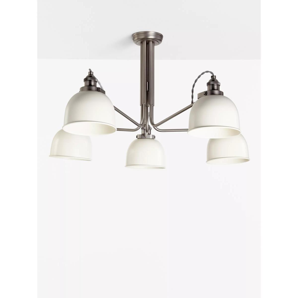 John Lewis & Partners Baldwin Multi Armed Ceiling Light, Matt Parchment